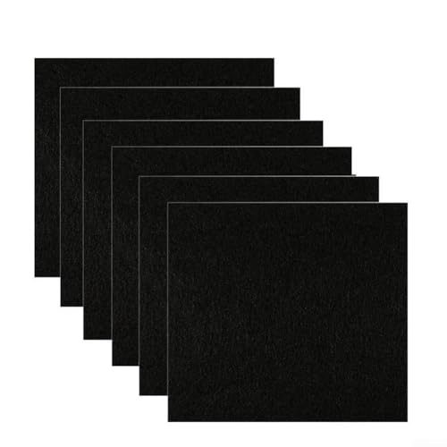 Desiumite Luftreinigendes Katzentoiletten-Pad mit Aktivkohlefilter für Geruchsvernichter 6 Stück Katzentoiletten-Kohlefilter für Haustiergeruchskontrolle kompatibel mit Standard