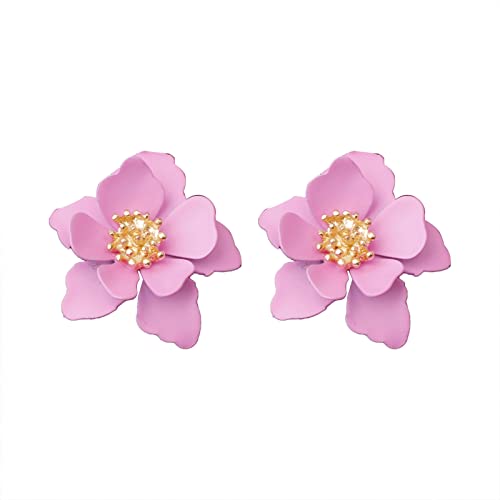 Achteckige Frosted Flower Ear Accessoires Sweet Natural Temperament Accessoires Modischer Ethno Stil Everything Up Ohrstecker Aus Sterlingsilber Schraubverschluss
