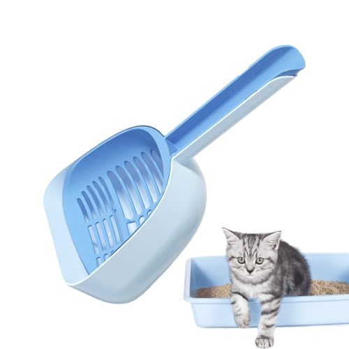 Katzenstreuschaufel - 8 5 cm Stabile Schaufel Tragbar Katzenstreuschaufel Mit Haltervorrichtung PP Abnehmbare Schaufel Mit Integrierter Halterung Langlebig Großvolumige Streuschaufel für Wohnzimme