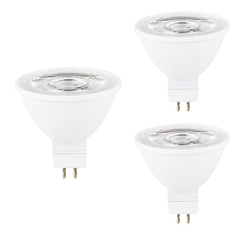 ZRJIA 3 stück GU5.3 MR16 Led Birne 6W AC 230V Warmweiß 3000K 60W GU5 3 Halogenlampe Äquivalent 6 Watt GU 5 3 Sockel Glühlampen Kein Flimmern 600LM Nicht- dimmbar 120 Lichtstromwinkel