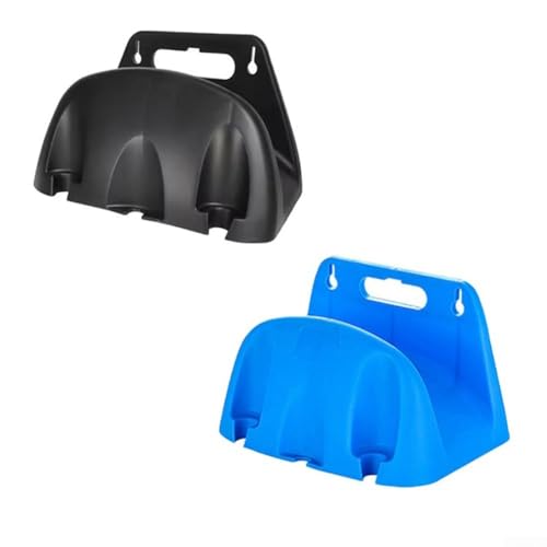 Schlauchaufhänger 2 3 Stück Wandmontage Gartenschlauchhalter für Wasserrohre und Kabelaufbewahrung robustes PP-Material Verwicklung Organisation für Outdoor-Garage und Hof schwarz und blau