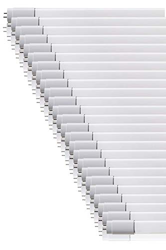 ZONE LED SET - LED Röhre 120cm kaltweiß 6500 K 1850 Lumen T8 G13-18W ersetzt 36W inklusive Starter LED-TUBE Leuchtstoffröhre Neonröhre Leuchte Röhrenlampe 25-er Pack