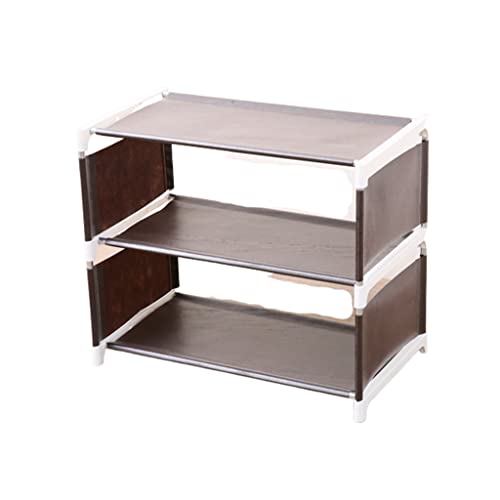  Canvas Schuhschrank Mehrschichtiges einfaches Veranda Lagerregal 21 36 41 52 41 21 cm