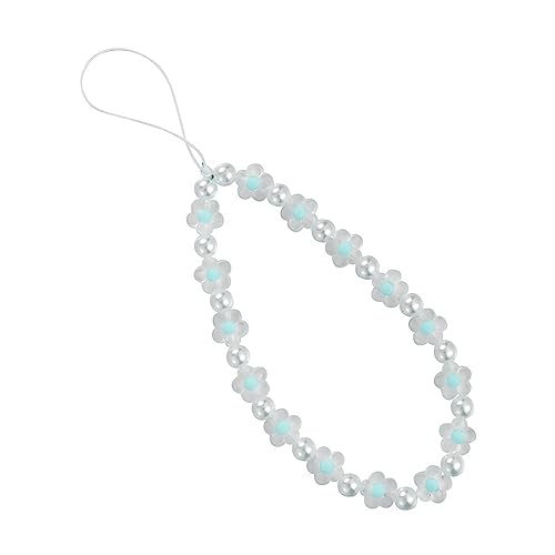 XINGLIDA Modeschmuck Kristall Perle Perle Schlüsselbund Telefon Kette Ornamente für Frauen Mädchen Handy Gurt Schlüsselring Telefon Lan