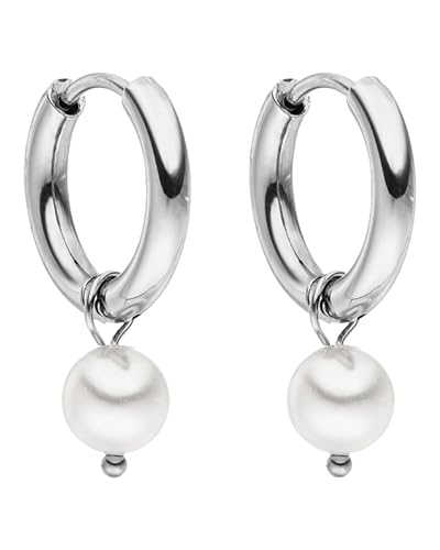 PURELEI Diligence Ohrringe Damen Edelstahl Creolen Wasserfeste 10mm Damenohrringe Hochwertiger langlebiger Schmuck für stilvolle Looks Allergikerfreundlich Elegant Trendiger Modeschmuck