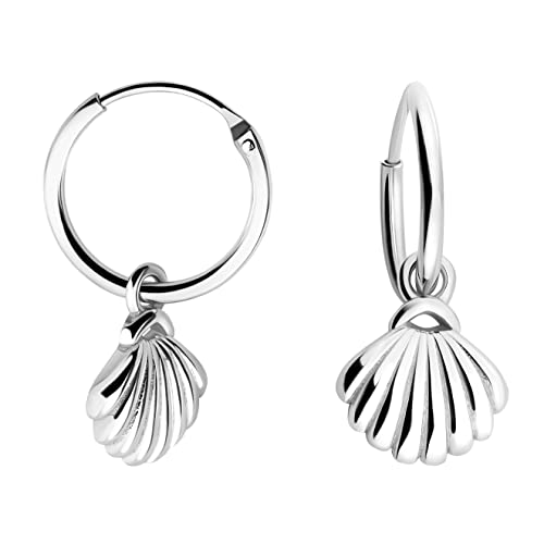 SOFIA MILANI - Damen Ohrringe 925 Silber - Muschel Creole - E1522