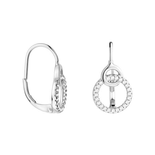 SOFIA MILANI - Damen Ohrringe 925 Silber - mit Zirkonia Steinen - Kreis Creolen - 20806