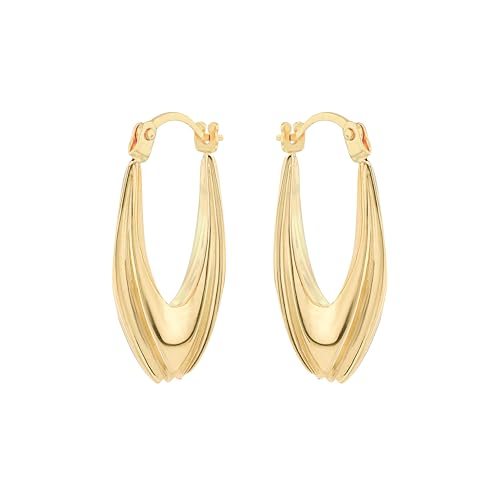 Carissima Gold Damen-Ohrringe 9 Karat gelb Gold Small Tulip Creole