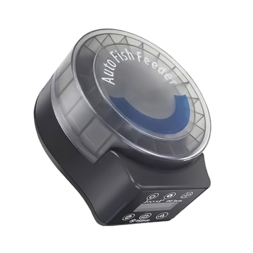 JTQYFI Automatischer Fischfutterautomat für Aquarienspender Aquarium Timing Feed tragbarer Fischfutterspender
