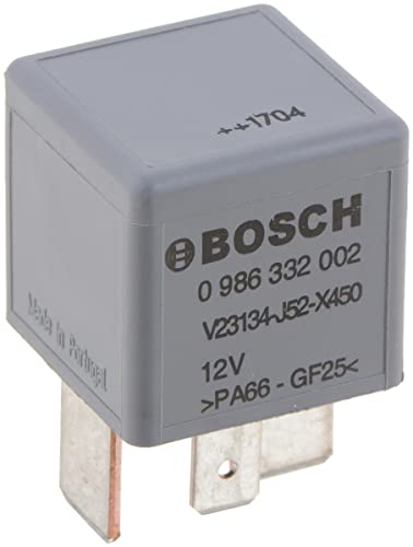 Bosch Automotive 0986332002 Mini-Relais 12V 70A IP5K4 Betriebstemperatur von -40 C bis 85 C Schließer-Relais 4 Pins
