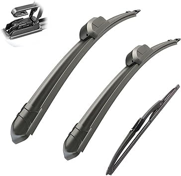 QHuaL Automotive Scheibenwischer Scheibe Scheibenwischersatz für VW Fox Suran 2006-2012 21in 15in 12in Premium Qualität Frontscheiben Wischerblätter Set