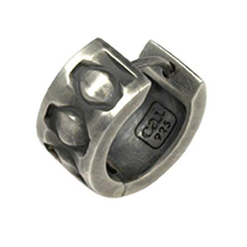 cai Single Creole 925   Sterling 1 53cm oxidiert ohne Stein Silbergrau 132210501