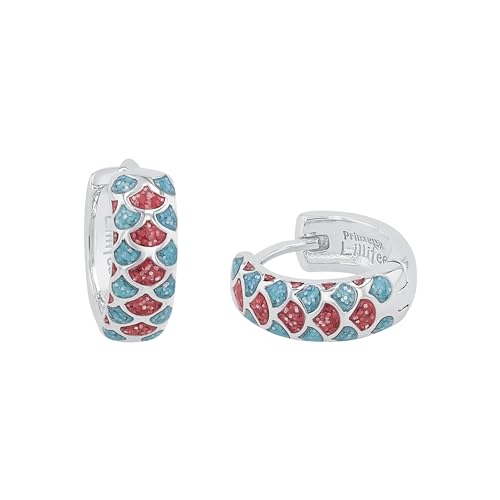 Prinzessin Lillifee Creolen 925 Sterling Silber Mädchen Kinder Ohrschmuck 1 2 cm Multicolor Kommt in Schmuck Geschenk Box 2031158
