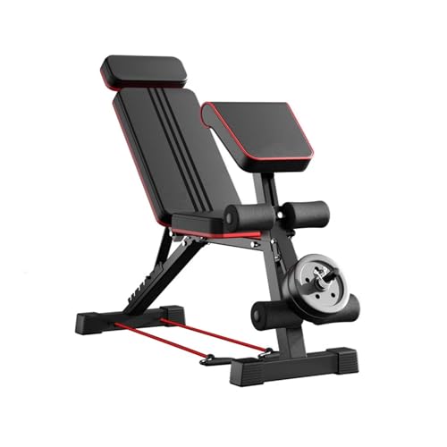 Verstellbare Hantelbank for den Heimgebrauch vielseitige klappbare Hantelbank 7-fach verstellbare Rückenlehne for Krafttraining