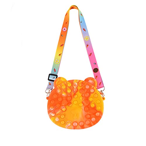 ZHYX Push Pop Pop Bubble Poppet Fidget Toys Popet Antistress Plopper Spielzeug Poppit Tasche Techjoy Pop Fidget Toys Tasche B