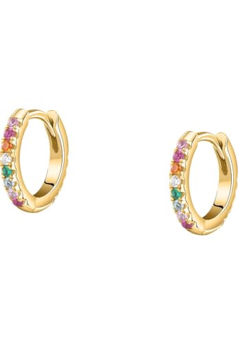 CHRIST Damen-Creolen 925er Silber recycelt 26 Zirkonia One Size 88841883