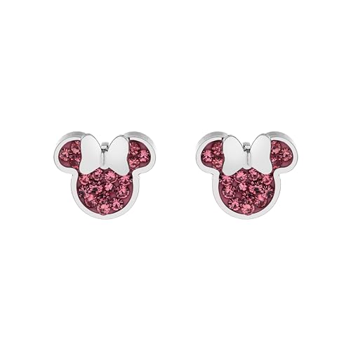 Disney Minnie Mädchen Ohrstecker Edelstahl Zirkonia Disney Schmuck