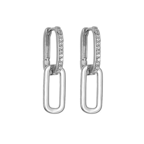 Orringe Hängend Eckige Anhänger für Geschenk Minimalistischen Hängend Silberfarbig Sterling Silbers Geschenk Helix Knorpel Ohrring Geschenke