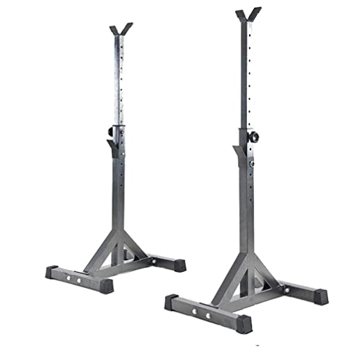 WOTZOV Home Fitness Hantelbank Squat Rack Bank mit Verstellbarer Langhantelbank Home Fitness Drückbank mit Hanteln für Gewichte