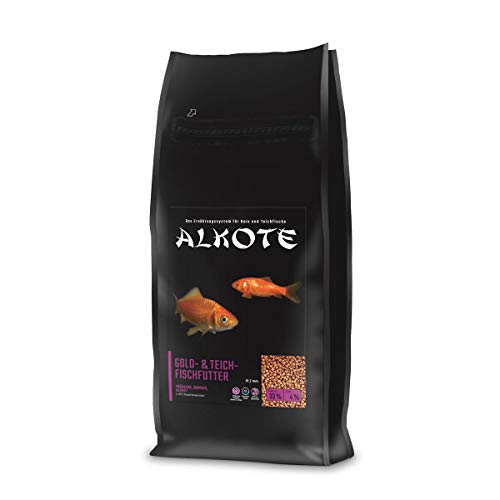 AL-KO-TE 3-Jahreszeitenfutter für kleine Kois Frühjahr bis Herbst Schwimmende Pellets 2mm Gold- Teich-Fischfutter