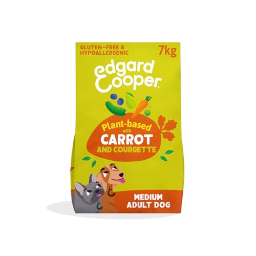 Edgard Cooper Pflanzliches Hundefutter für ausgewachsene Hunde - Karotte und Zucchini 7 kg - hergestellt mit köstlicher Ella veganem Protein natürlichen Inhaltsstoffen und ohne Gentechnik beste