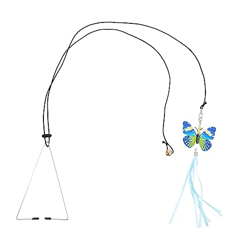 UPKOCH Hängendes Katzenspielzeug mit Wechselbarem Schmetterling Interaktives für Katzen und Tragbar Fördert die Bewegung und Interaktion für Spielspaß und Stressabbau