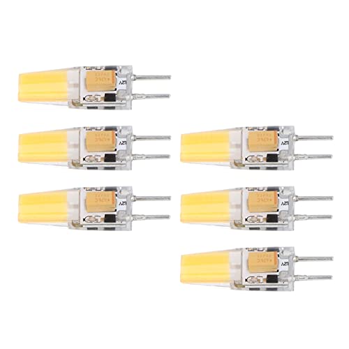 Gy6.35 Led Dimmbar 6 Stück Gy6.35 Bulb Bi-Pin Sockel 5W Ac DC12V Cob Light Warmweiß 2700K-3000K Deckenleuchten für Wohnzimmer