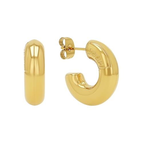 JOOP Creolen Edelstahl Damen Ohrschmuck 1 9 cm Gold Kommt in Schmuck Geschenk Box 2039843