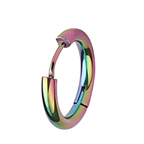  12mm Damen Trend Einfach Elegant Titan Bunt Ohr Piercings Versteckte Schnappschüsse