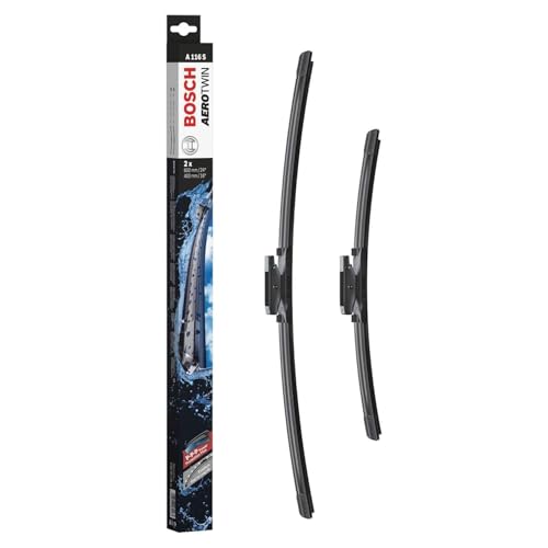 Bosch Aerotwin A116S Front-Scheibenwischer - Set mit 2 Ersatz-Scheibenwischern und vormontiertem Adapter - 2 Wischblätter 600 mm und 400 mm