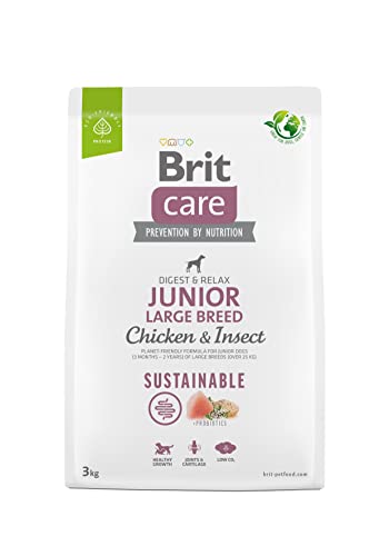 Brit Care Dog Sustainable Junior Large Breed Chicken Insect - dry dog food - 3 kg