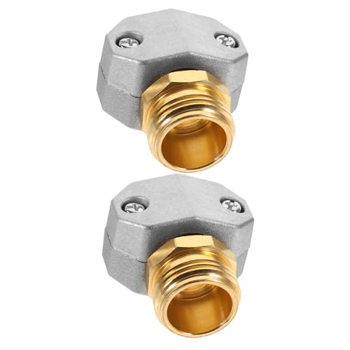 Toddmomy 2 Stück Für Gartenschläuche Adapter Und Armaturen Für Gartenschläuche Stecker Schwimmbad Anschlüsse Ventil Schlauchhalter Wandhalterung Spule Aluminiumlegierung Colorful