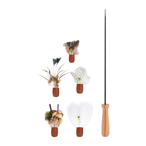 Generisch Interaktives Katzenspielzeug Verstellbare Interaktive Angel - Spielzeug Für Katzen Und Kätzchen Für Haustiere Drinnen Draußen Spiel Tägliche Bewegung Geburtstag Urlaubsaktivität