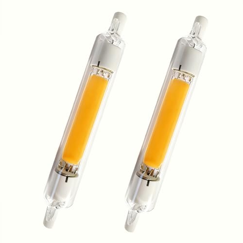 R7S LED 118mm Dimmbar Warmweiß 3000K 20W LED R7S Lampe Ersetzt J118 200W Halogen 2200 Lumen 360 Strahlwinkel Konstantstromchip verbessern kein Flackern für Stehleuchten Deckenstrahler 2 Stück