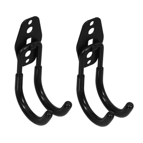 DOITOOL 2 Stück Schwere Metall gartenschlauchhalter Wandmontierte Robuste Aufhänger für Außenbereich Platzsparend Korrosionsbeständig für Schlauch Werkzeugaufbewahrung im Garten