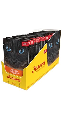  Filet Pures Huhn 16x 70g Nassfutter für Pures Huhn mit 40% Hühnerfilet nass im Frischebeutel 16er