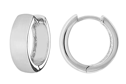 trendor Ohrringe für Damen und Herren 925 Silber Creolen 16 mm modischer Ohrschmuck für Damen und Herren zauberhafter Schmuck aus Sterlingsilber 41581