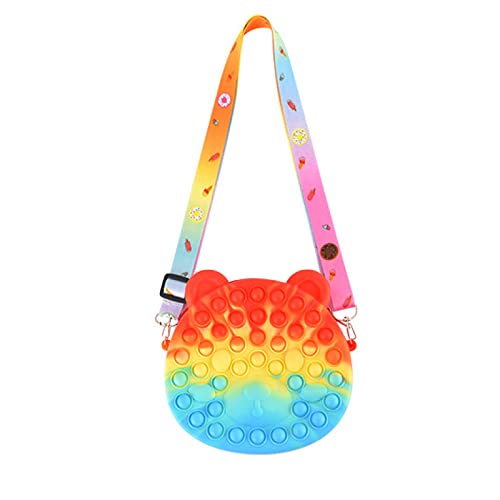 ZHYX Push Pop Pop Bubble Poppet Fidget Toys Popet Antistress Plopper Spielzeug Poppit Tasche Techjoy Pop Fidget Toys Tasche A