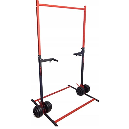 QLS Klimmzugstange Genesis Kraftstation Station Klimmzug Dip Station Rückentrainer Sport Trainer Gym Klimmen