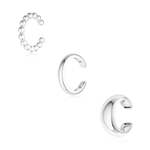 Goldene Ohrmanschetten-Ohrringe für Frauen kein Piercing Clip-on-Ohrringe zierlich 14 Karat Gold Sterlingsilber vergoldet Zirkonia Huggie-Creolen für Frauen kein Anlaufen trendiges