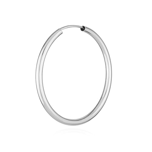 NKlaus Einzeln 585ßgold Creole Ohrring Ohrschmuck 1 9mm rund Goldohrring 30mm 9045