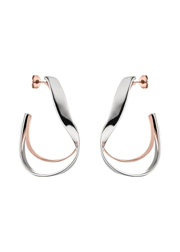 Purelei Balance Elegante inspiriert vom Möbiusband aus hochwertigem Edelstahl oder Ros 45 5 mm Silver Rosegold