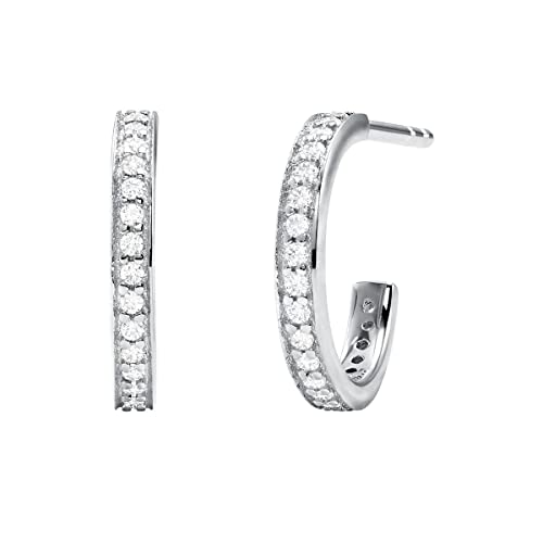 Michael Kors Ohrringe MKC1177AN040 Damen Creolen Silber 925 Silber weiß Zirkonia