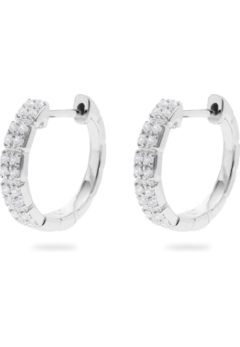 CHRIST Damen-Creolen 40 Diamant One Size Weißgold 32030684