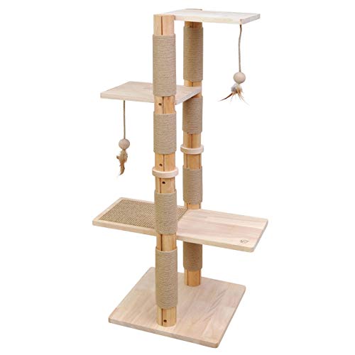 VOSS.PET Kratzbaum Garfield 1 24 m Beige Katzenbaum Katzenspielbaum Kletterbaum Katzenkratzbaum Kratzmöbel