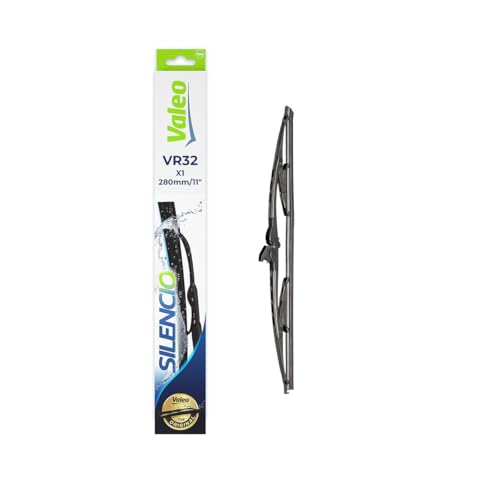 VALEO Silencio Wischer - VR32 - Ganzjährig Beständig widerstandsfähig perfekte Passgenauigkeit - Konventionelles Wischblatt 280mm - Hinten - Beinhaltet 1 Wischblatt - 574271