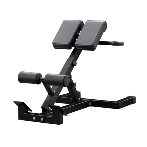 Römischer Stuhl für Heim-Fitnessstudio Hyperextension-Bank für Rücken- und Bauchmuskelübungen robuste verstellbare Beincurl-Maschine mit 5 Höhenoptionen 150 kg Tragkraft