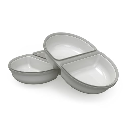 Sure Petcare SureFeed Split Futternapf für Haustiere mit integrierter Dichtung kompatibel mit Sure Petcare SureFeed Microchip Haustier-Futterspender mit versiegeltem Deckel funktioniert für Nass