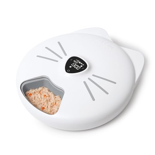 Catit - PIXI Smart Futterautomat mit 6 Mahlzeiten Nassfutter Weiß