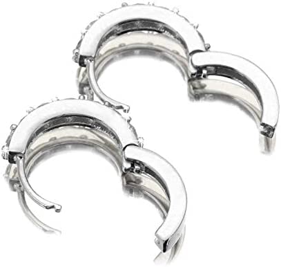 Schmuck für Frauen Creolen Diamant Ohrstecker Silber Strass Ohrringe